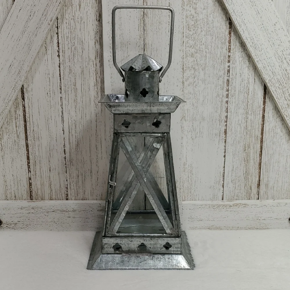 Metal Lantern Beach Coastal Nautical